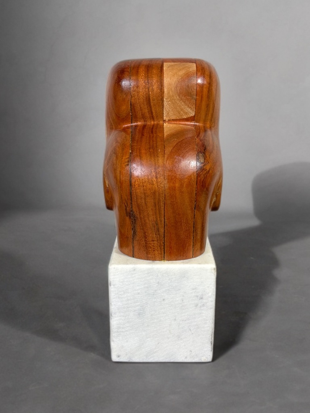 Crate&Barrel Lockhart Wood Elephant Abstract Sculpture 12”